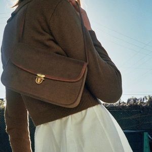 Brandy Melville Brown Corduroy Purse